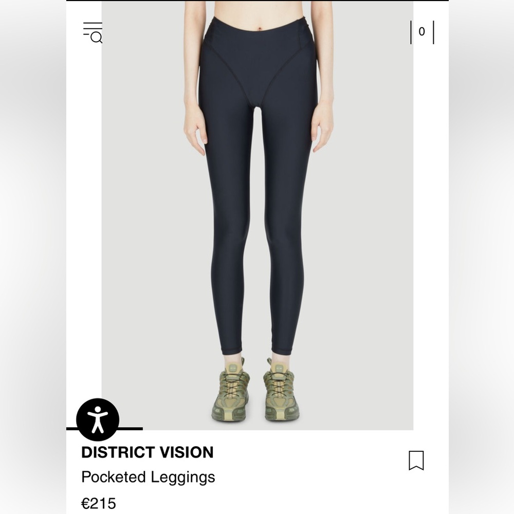 District  Vision Tara Long Tights Black Leggings